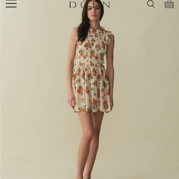 Doen MARTHA DRESS IN ORANGERIE FLORAL - Picture 2 of 4